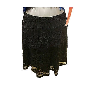 BEBOP Lace Skirt in Black.  Size Medium with Elastic Waist. New.
